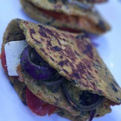 A picture of Methi Thepla Wrap.