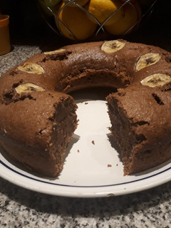 Una foto de Budín de banana vegano
