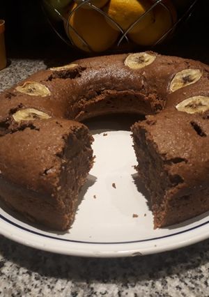 Una foto de Budín de banana vegano