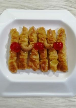 صورة لوصفة أصابع الجلاش بالمكسرات