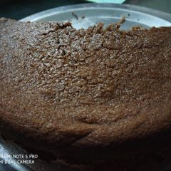 A picture of Chocolate cake without egg.