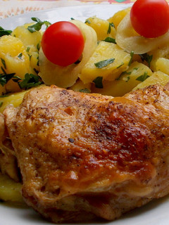 Tepsiben sült fűszeres csirke recept fotója