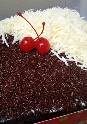 Foto resep Brownies kukus topping keju meses