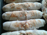 Pizza enrollada (pan relleno)