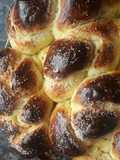 Trenza brioche dulce con anís