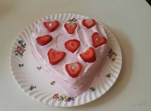 Una foto de Pastel esponjoso de fresa