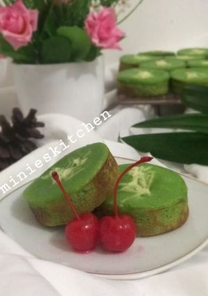 Foto resep Kue lumpur kentang pandan