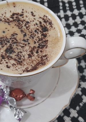 عکسی از دستور شیر قهوه عسلی✨️