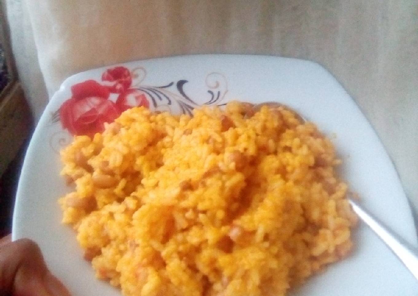 Rice and Beans (jollof)