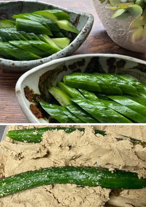 A picture of Japanese ‘Nukazuke’ (fermented vegetables).