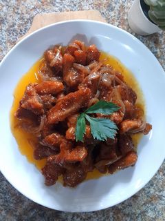 Foto resep Fillet dada ayam goreng saos mentega