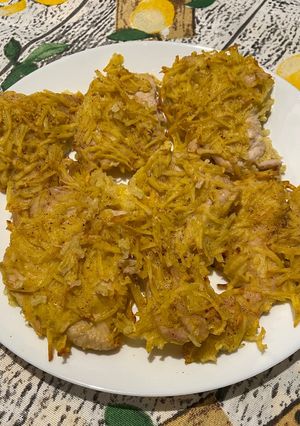 A picture of Chicken Breast in Potato Crust.