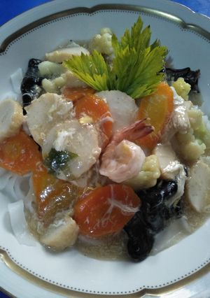 Foto resep Kwetiau siram simple