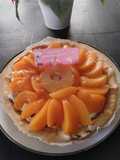Tarte aux pêches et à la crème d'amande 🍑🎂