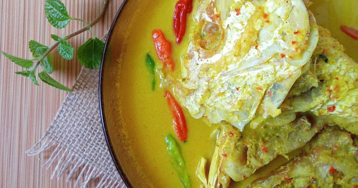 Resep Gulai Kepala Ikan Kakap Oleh Mba’Oppie_Kitchen - Cookpad