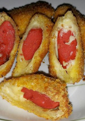 Foto resep Roti tawar gulung sosis