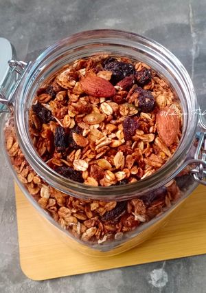 Foto resep Homemade Cocolate Coffee Aren Granola