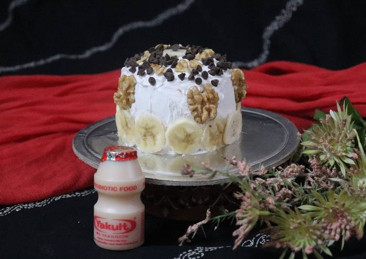 How to Prepare Quick Banana bread cake with yakult