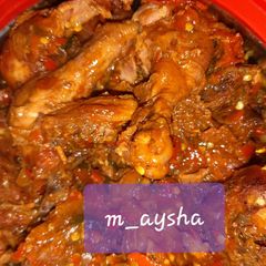 A picture of Peppered chicken.