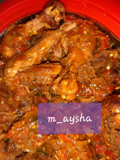 A picture of Peppered chicken.
