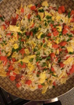 Una foto de Arroz chino