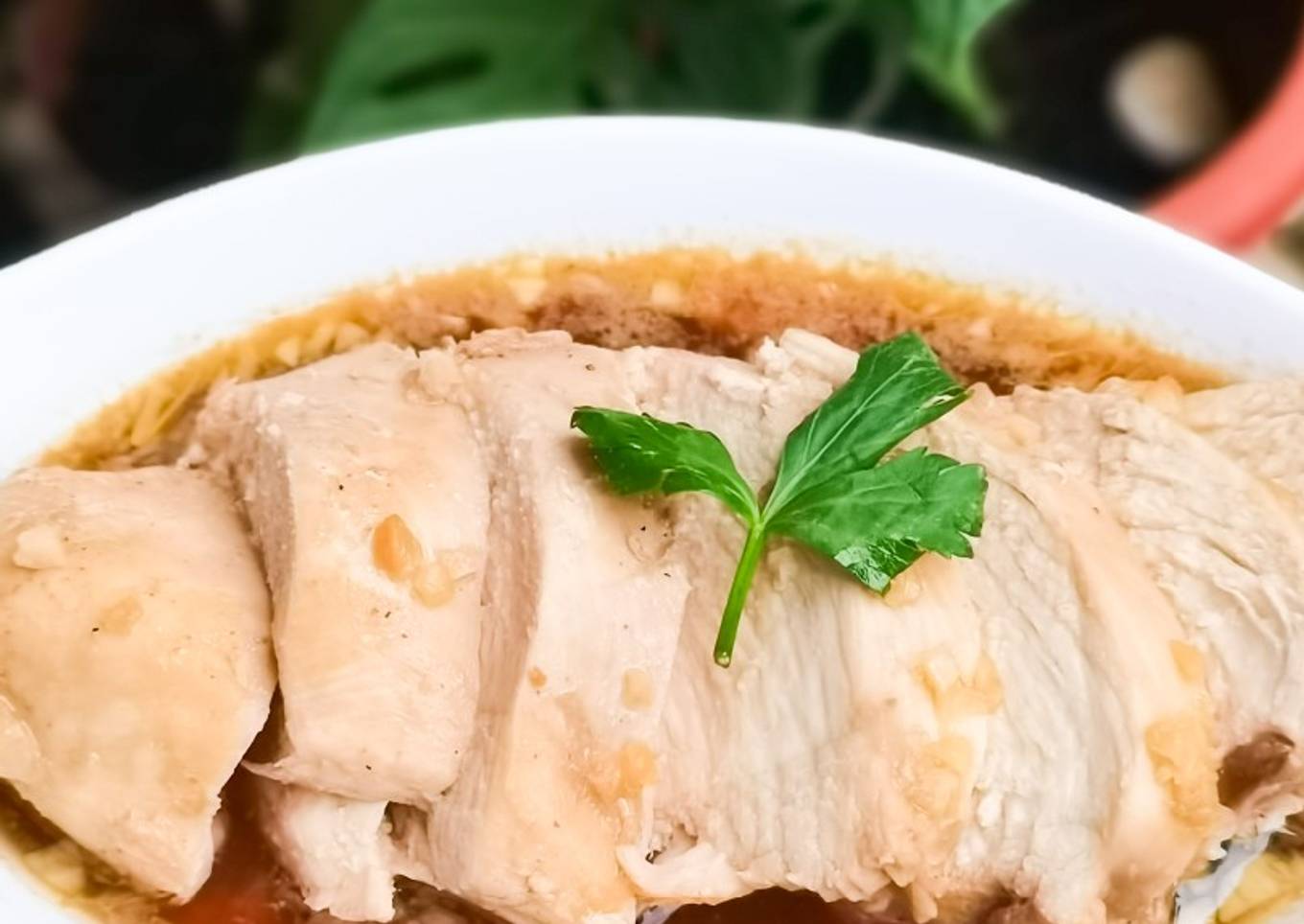 Hainanese Chicken (Ayam Tim Ala Hainan)