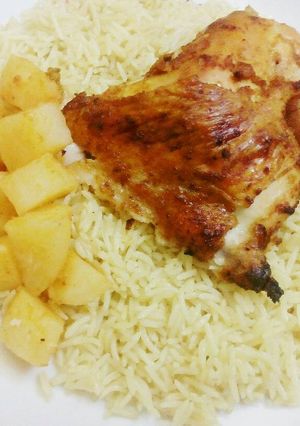 صورة لوصفة فراخ مشويه ورز مدخن