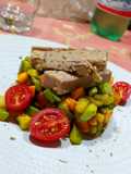 Verdure spadellate "Quattro salti col tonno"