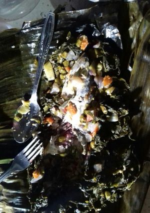 Foto resep Palai maco palik jo pucuk ubi a.k.a pepes ikan peda daunsingkong