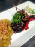 Stuffed Pork Loin with chorizo and sweet platain
