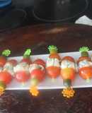Banderillas de cherry con boquerones y queso