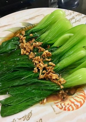 Foto resep Bok Choy Bawang Putih ala Restaurant