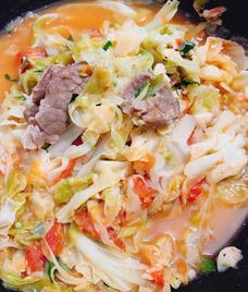 canh bắp cải thịt bò