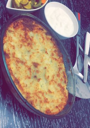 صورة لوصفة بطاطا بوريه باللحمة المفرومة