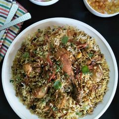 A picture of Hariyali Murg Biryani.