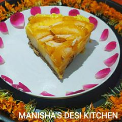 A picture of Mango Custard Tart.