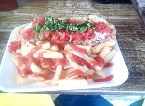 Una foto de Hot dog campestre