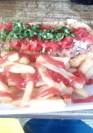 Una foto de Hot dog campestre