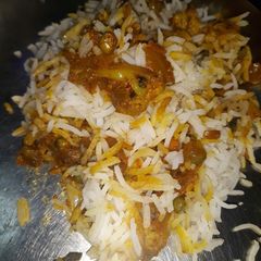 A picture of Vegetables biryani.