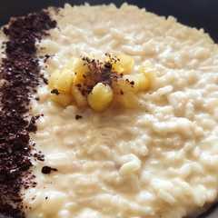 รูปของ Risotto cacio, pere e cioccolato