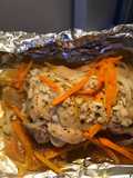 Chicken fillet with onion and carrot (using toast oven)