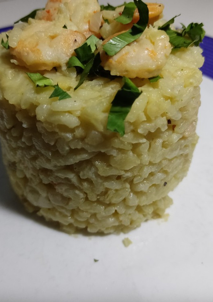 Una foto de Risotto de camarón 🍤