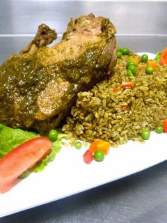 Una foto de Arroz con pato