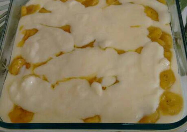 Creme com banana dourada - Tudogosreceitas