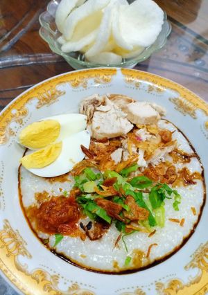 Foto resep Bubur Ayam Chinese (Slow cooker)