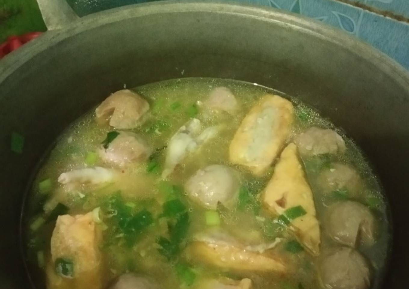 Bakso kuah ceker sederhana