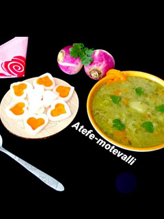 عکسی از دستور سوپ شلغم «مخصوص افراد دیابتی»
