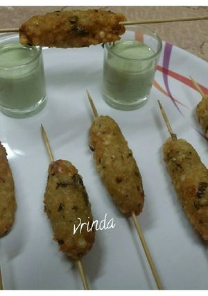 A picture of Sago satay.