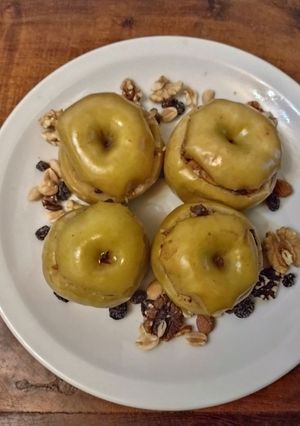 Una foto de Manzanas asadas