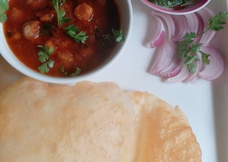 Recipe of Homemade Chole Bhature